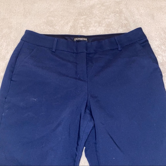 EXPRESS Navy/ Dark Blue columist straight leg dress pant - Picture 4 of 9